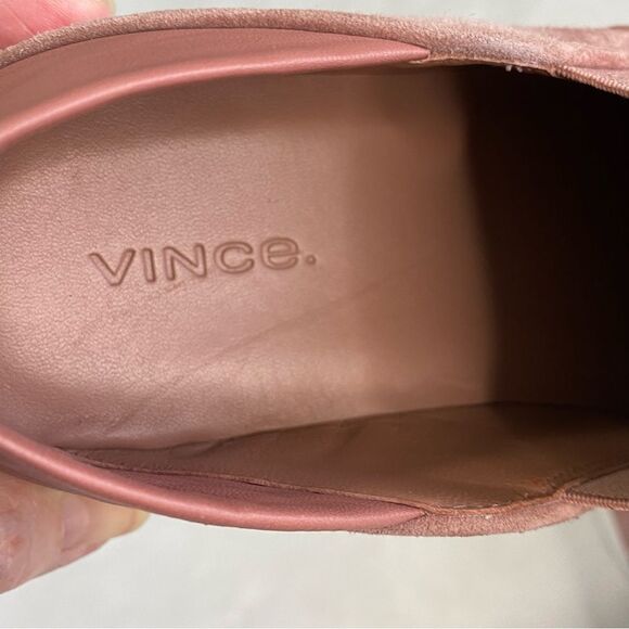 VINCE GARVEY SUEDE SLIP ON SNEAKERS WITH LEATHER FOLD DOWN BACK - Picture 11 of 12